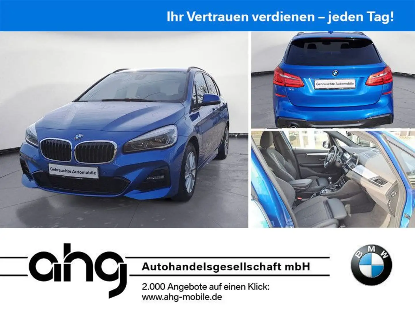 BMW 218 M Sport Klimaaut Navi PDC vo/ Blauw - 1
