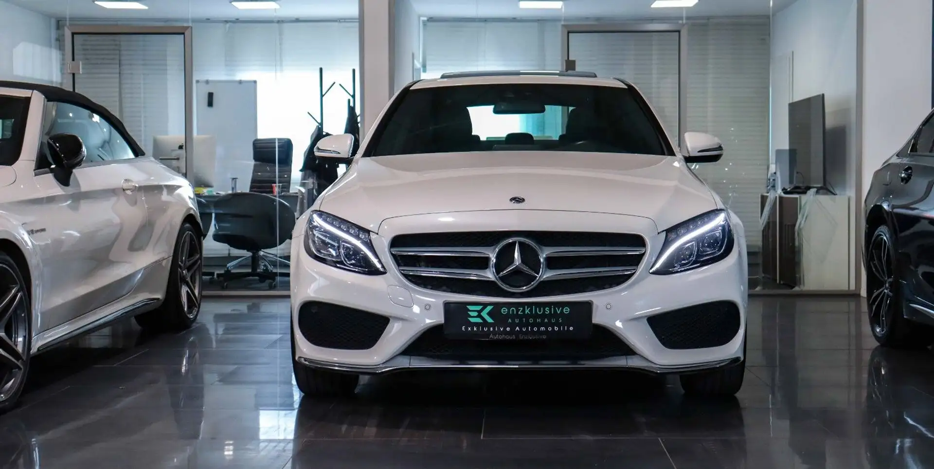 Mercedes-Benz C 400 C400 LIM 4M AMG *SPORTAGA*COMAND*KAMERA*GLASDACH Blanc - 2