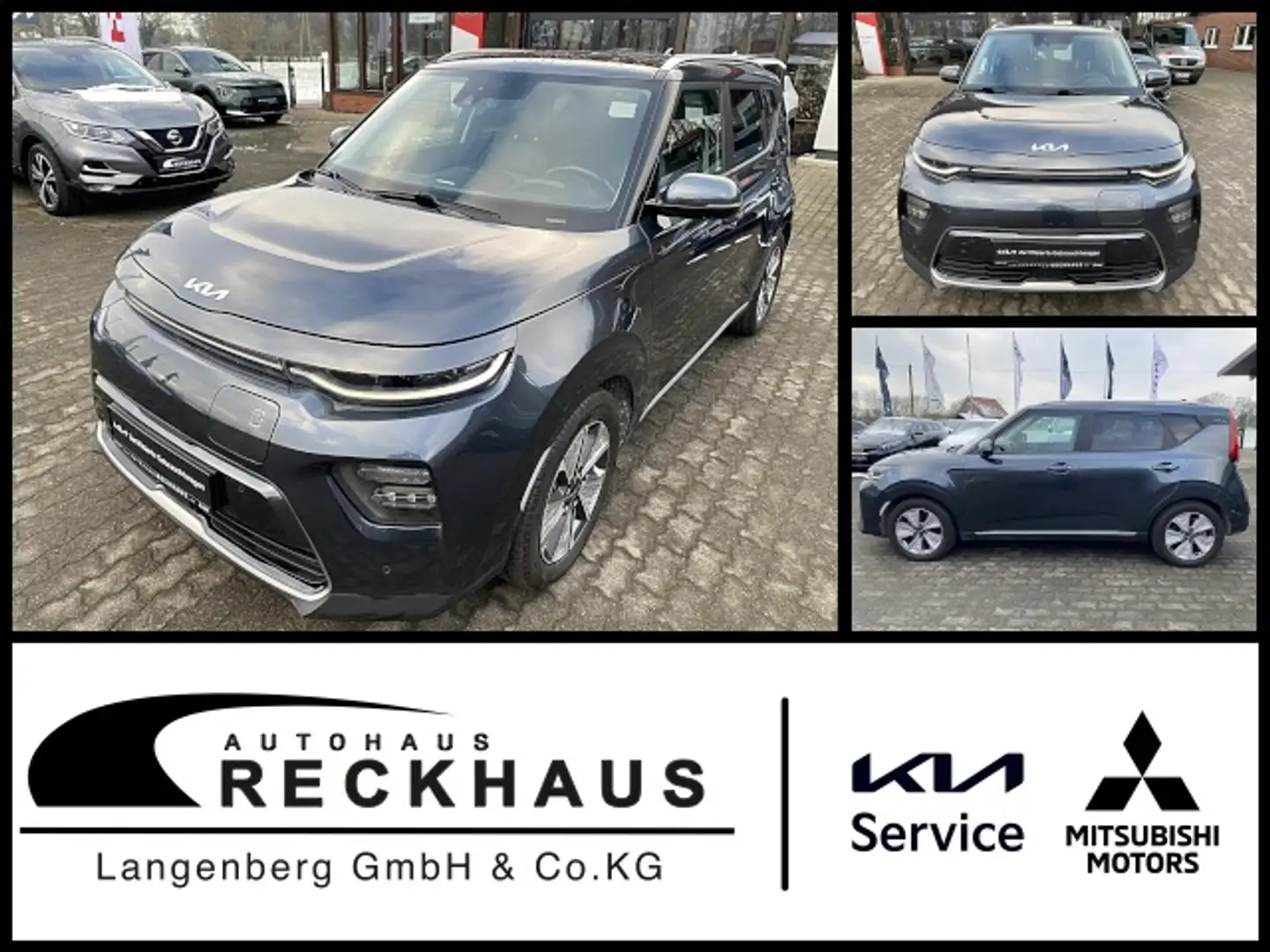 Kia Soul E-SOUL 204 SPIRIT 64 kWh LED 3-Phasig Klima Navi Gris - 1