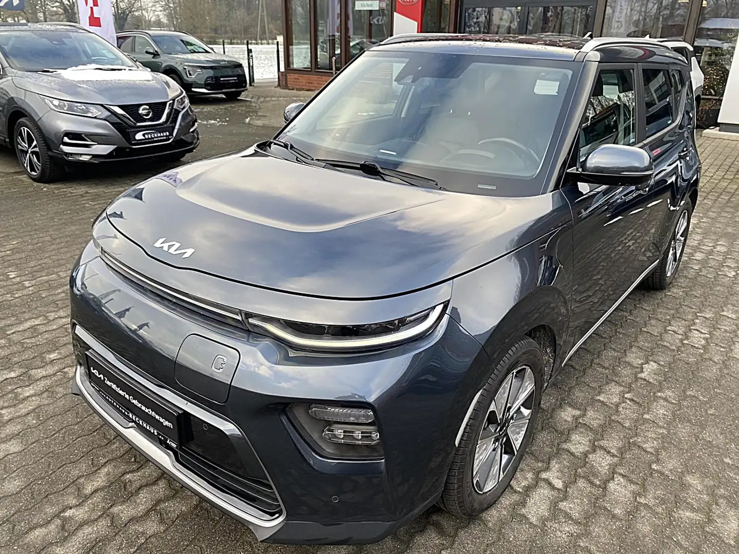 Kia Soul E-SOUL 204 SPIRIT 64 kWh LED 3-Phasig Klima Navi Gris - 2