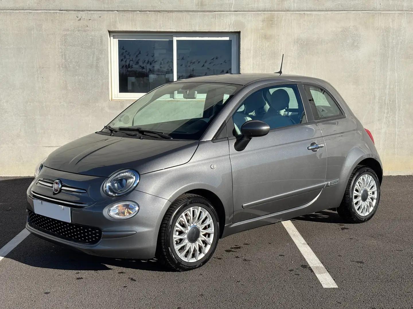 Fiat 500 500 1.0 70 ch Hybride BSG S/S Club Grijs - 1