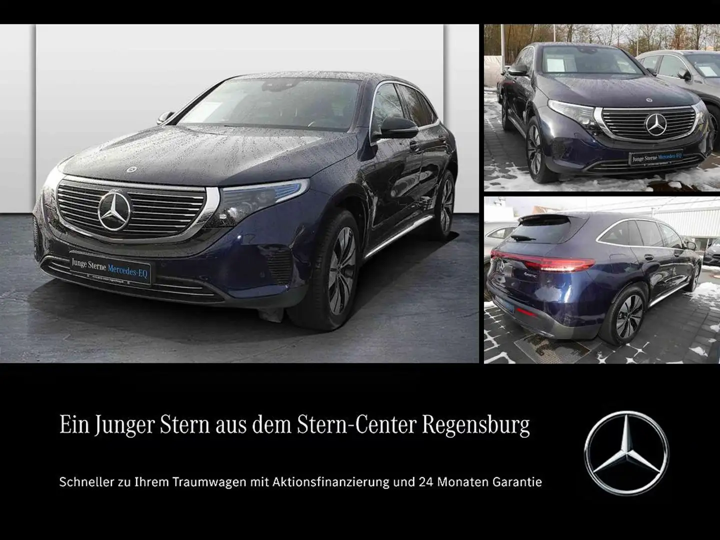 Mercedes-Benz EQC 400 4M+Multi-Beam-LED+HUD+Keyless-Go+MEMORY+ Bleu - 1