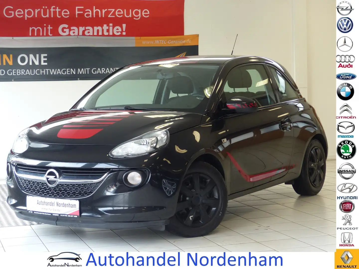 Opel Adam 1.2 Basis*KLIMA*2.HAND*TÜV 08/2025* Zwart - 1