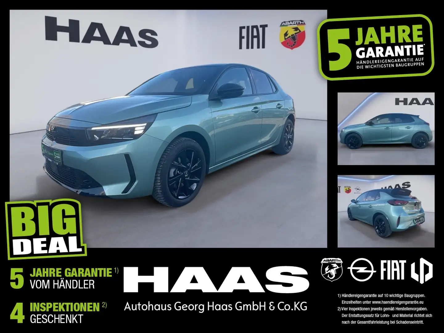 Opel Corsa F 1.2 Turbo # YES Sitzheizung, Carplay Vert - 1