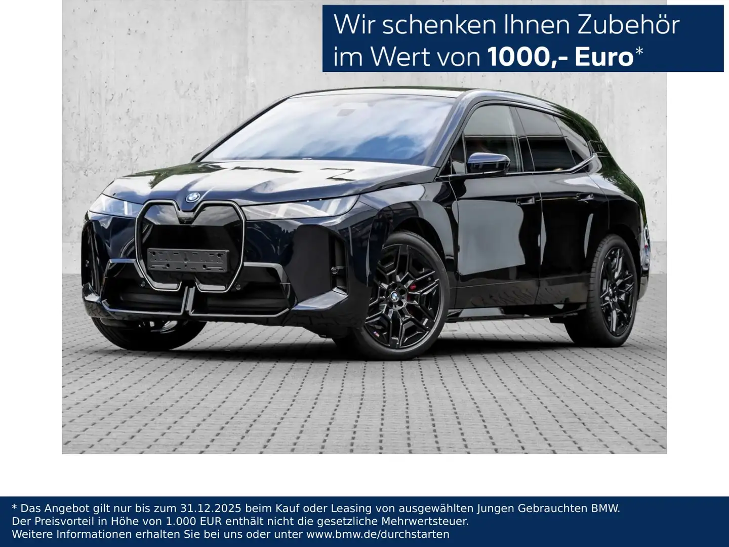 BMW iX xDrive60 M Sport ACC Autobahn Luft AHK Negro - 1
