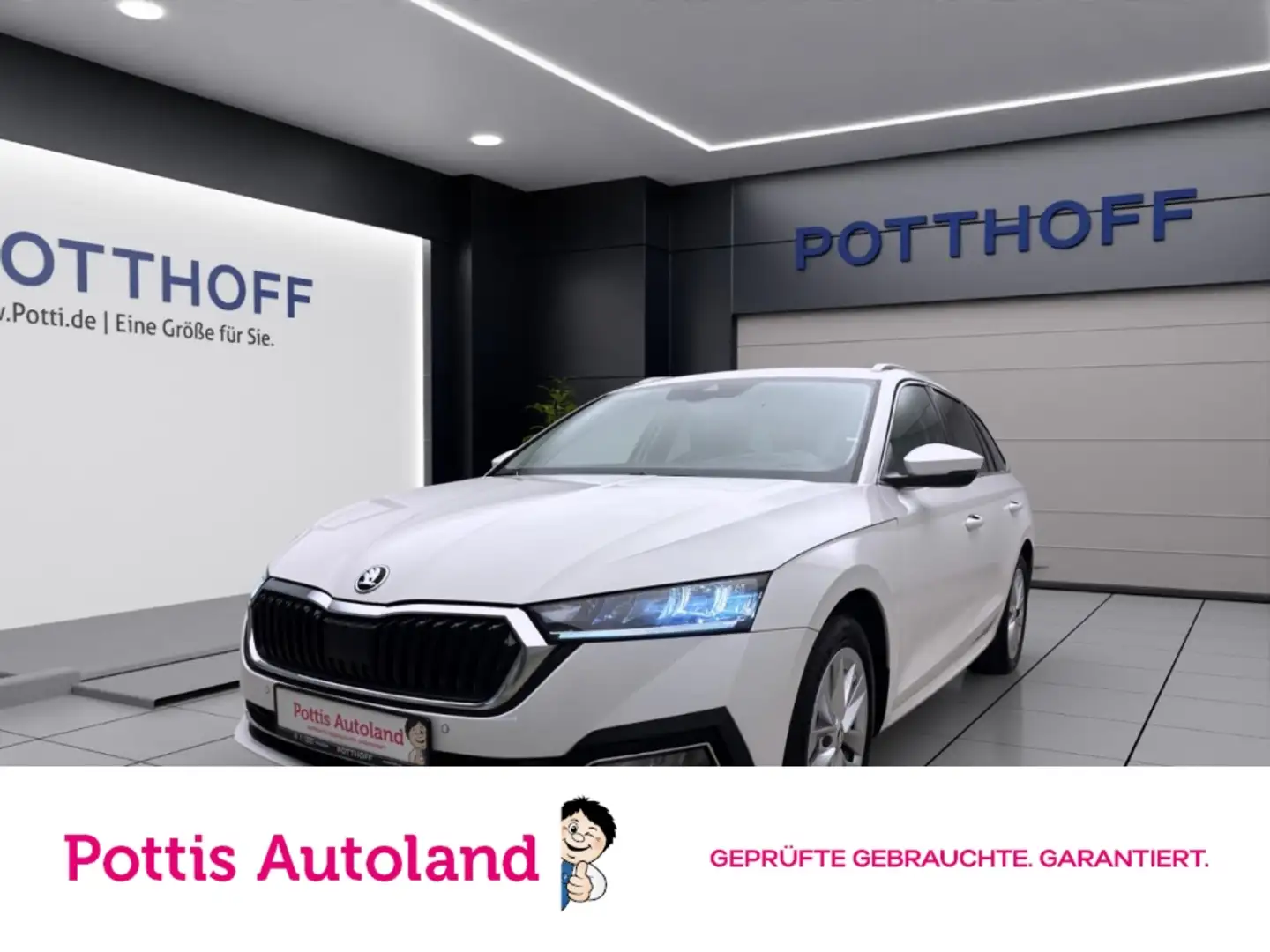 Skoda Octavia Combi 2.0 TDI DSG STYLE AHK NAVI STANDHZG Weiß - 1