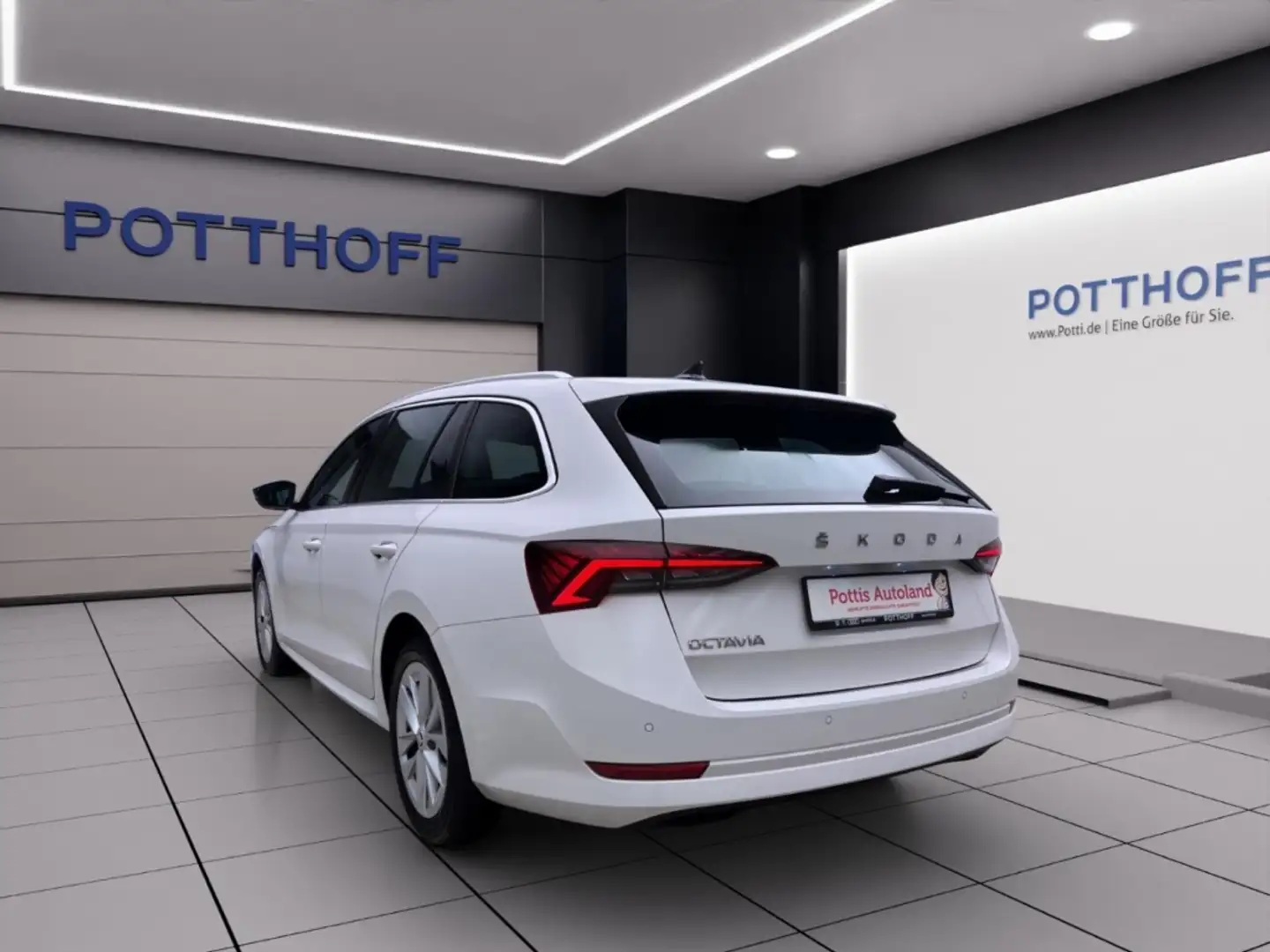 Skoda Octavia Combi 2.0 TDI DSG STYLE AHK NAVI STANDHZG Weiß - 2