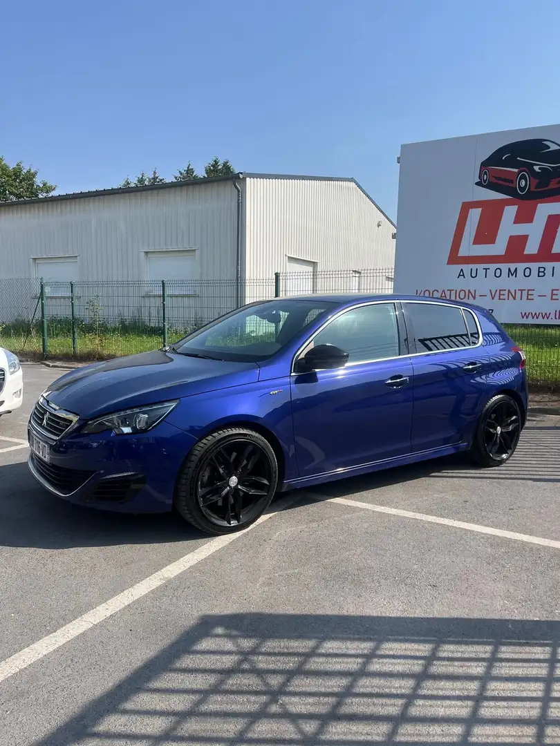 Peugeot 308 gt 1.6 thp 205ch bvm6 Bleu - 2