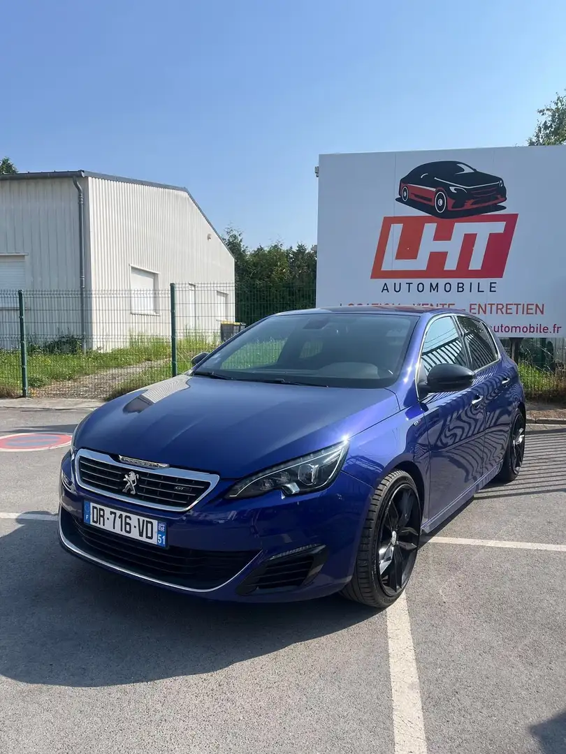 Peugeot 308 gt 1.6 thp 205ch bvm6 Bleu - 1