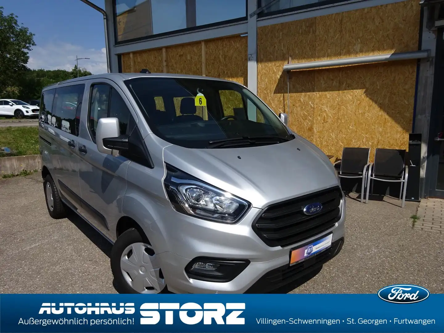 Ford Transit Custom Kombi 320 L1 Trend|9 SITZE|AHK|FREI Plateado - 1