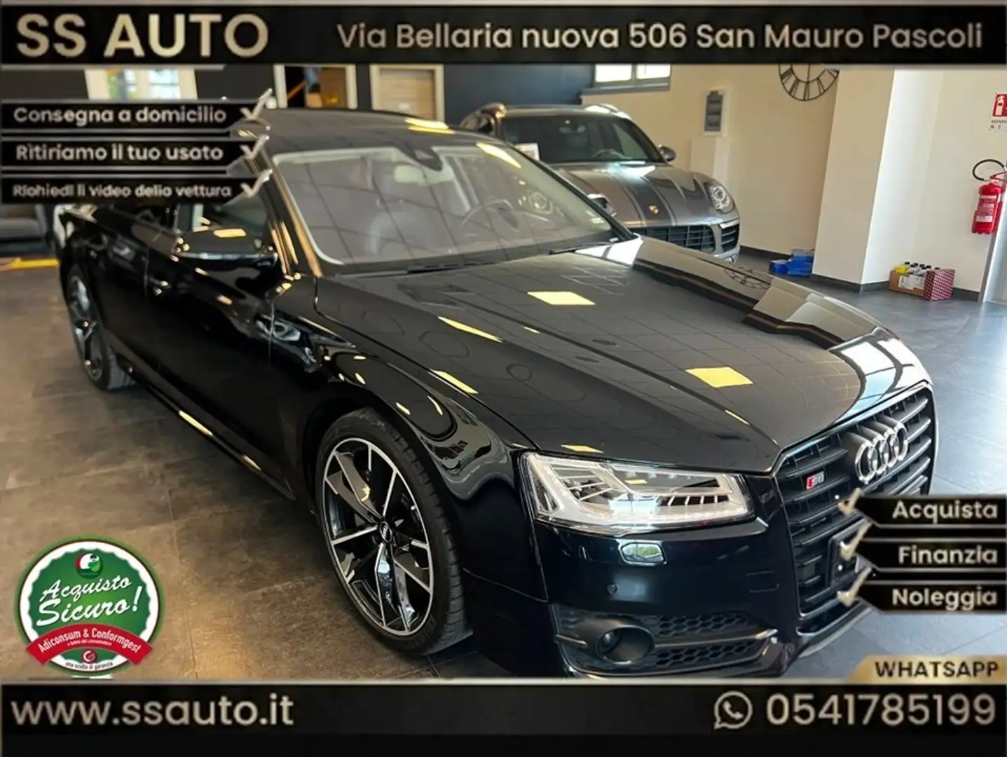 Audi S8 S8 4.0 V8 tfsi Plus Performance quattro 605cv tiptronic CARBOCERAMICA Schwarz - 1