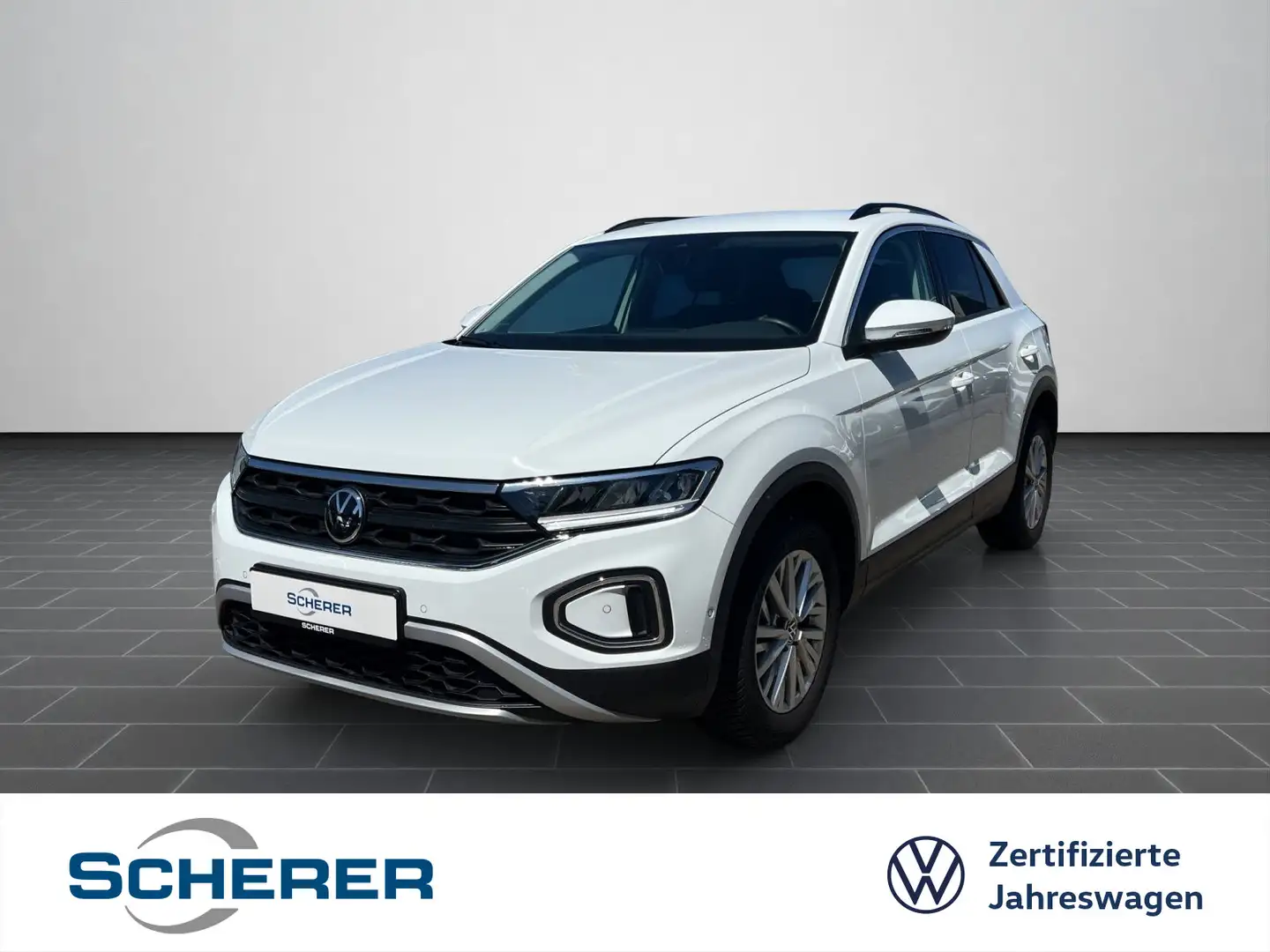 Volkswagen T-Roc 1.0 TSI Life CARPLAY CLIMATRONIC LED NAVI Blanc - 1