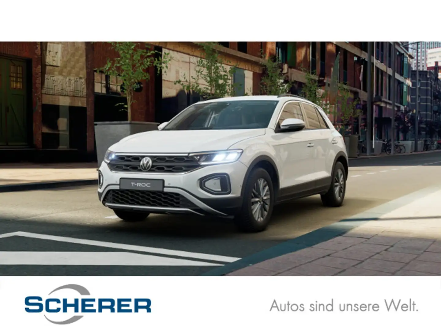 Volkswagen T-Roc 1.0 TSI Life CARPLAY CLIMATRONIC LED NAVI Weiß - 1