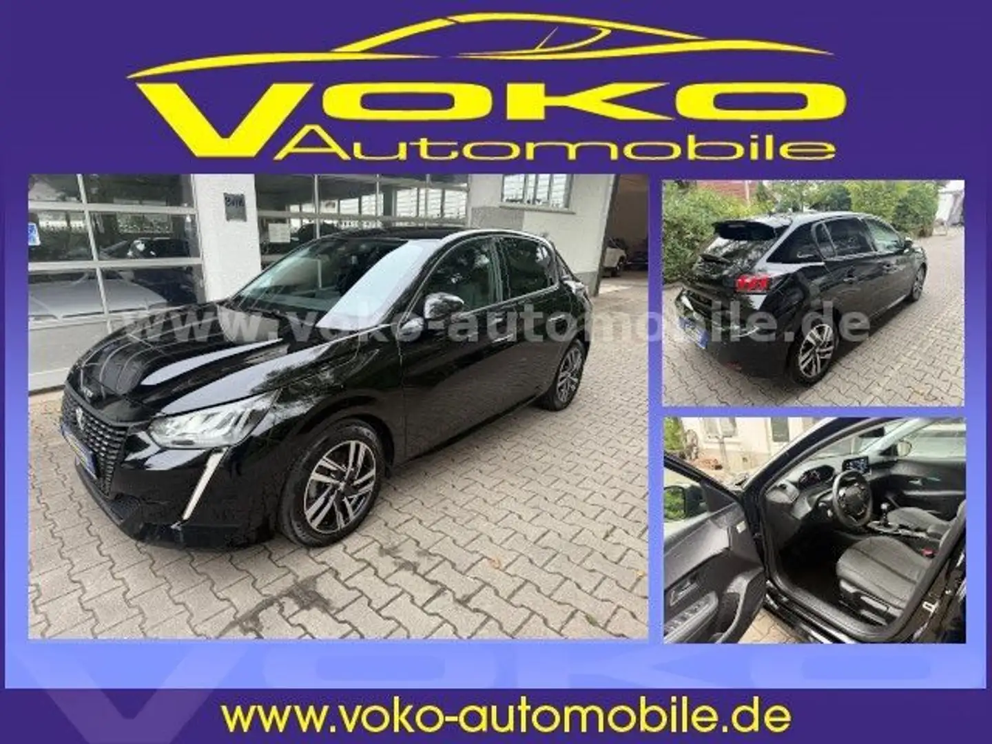 Peugeot 208 1.2 PT 100 Allure SPUR*SHZ*CARPLAY Schwarz - 1