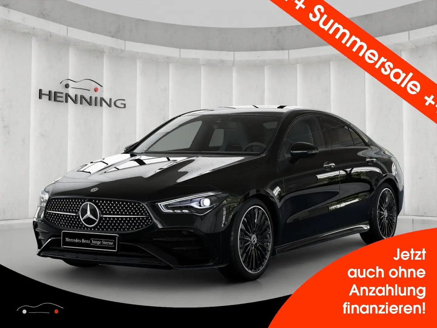 Mercedes-Benz CLA 200 AMG Night-Paket Burmester Kamer Totw 19" Negro - 1