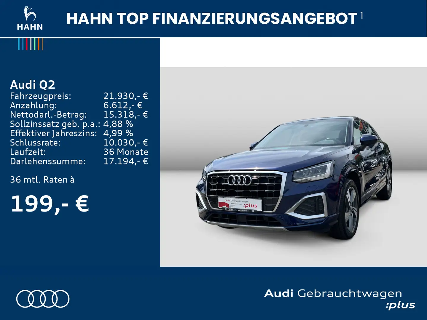 Audi Q2 30 TFSI 6-Gang advanced Smartphone Vor-AHK Blauw - 2