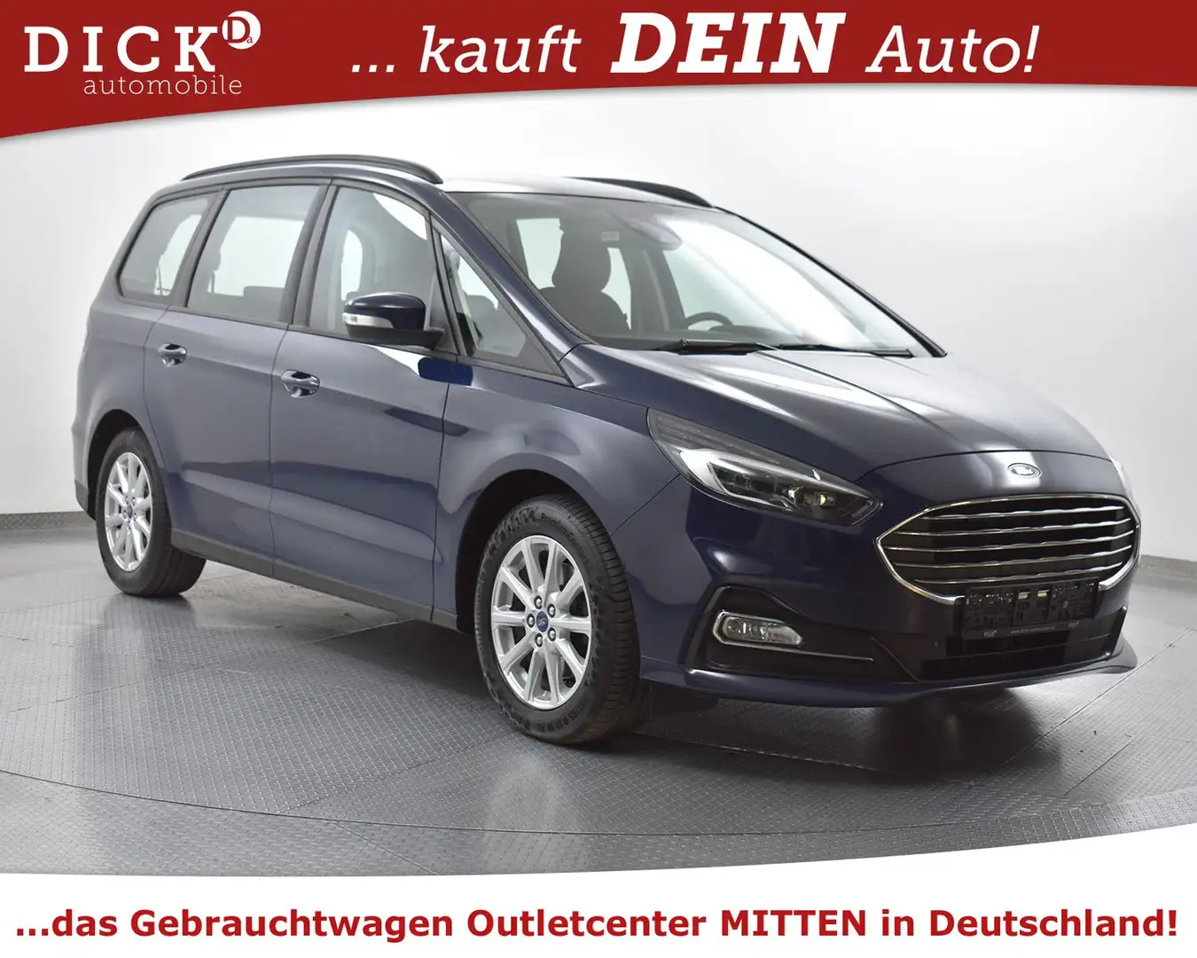 Ford Galaxy 2.0d Aut. 7SIT+NAVI+LED+STDHZ+KAM+AHK+ACC Bleu - 1