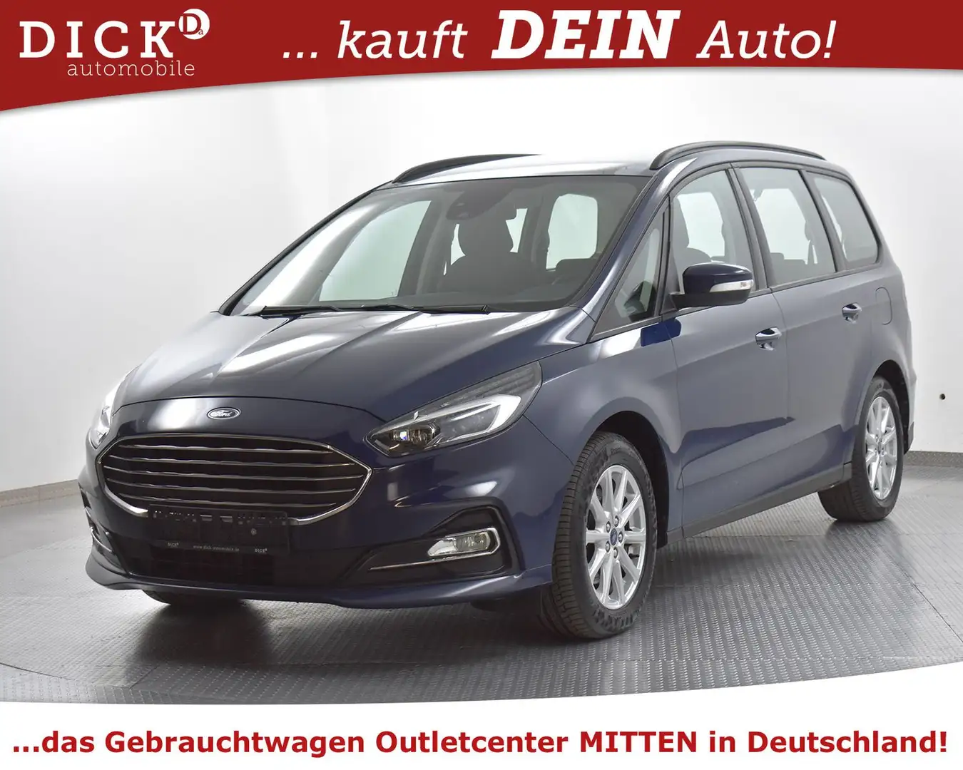 Ford Galaxy 2.0d Aut. 7SIT+NAVI+LED+STDHZ+KAM+AHK+ACC Bleu - 2