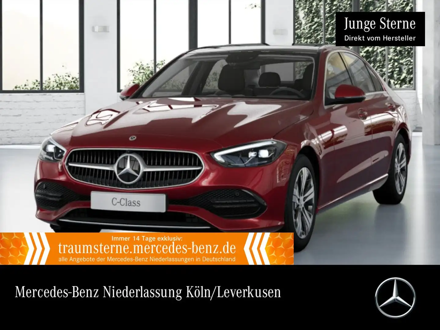 Mercedes-Benz C 220 d 4M AVANTG+PANO+360+LED+TOTW+KEYLESS+9G Rouge - 1