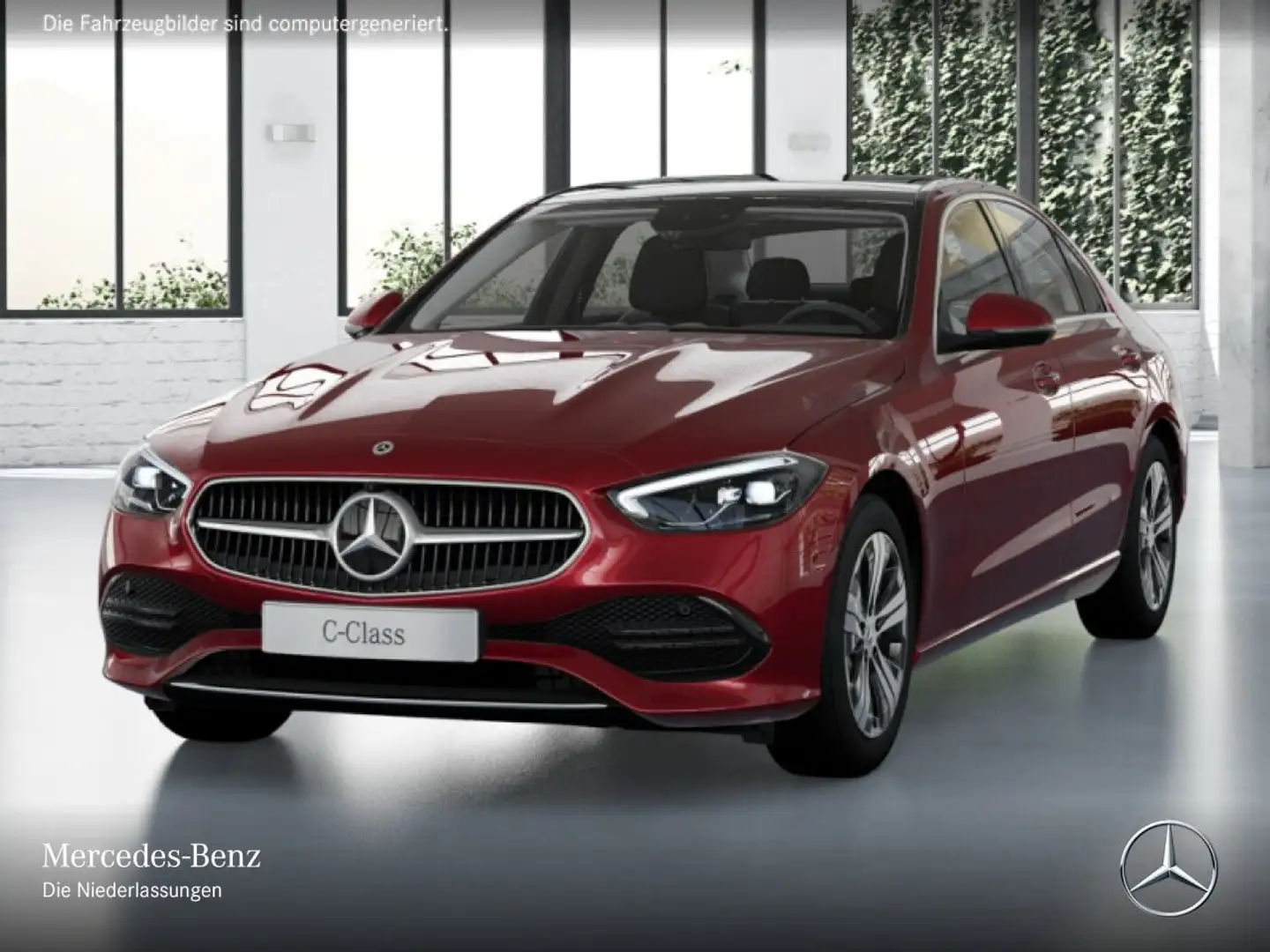 Mercedes-Benz C 220 d 4M AVANTG+PANO+360+LED+TOTW+KEYLESS+9G Rouge - 2