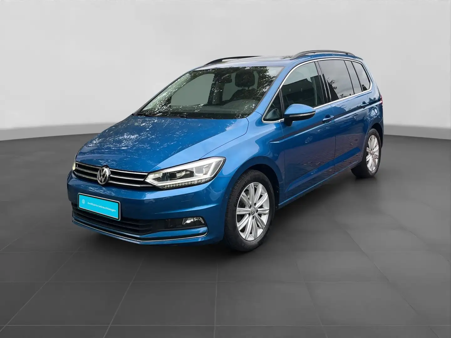 Volkswagen Touran 2.0 TDI DSG HIGHLINE AHK PANO 7S STHZG Bleu - 2
