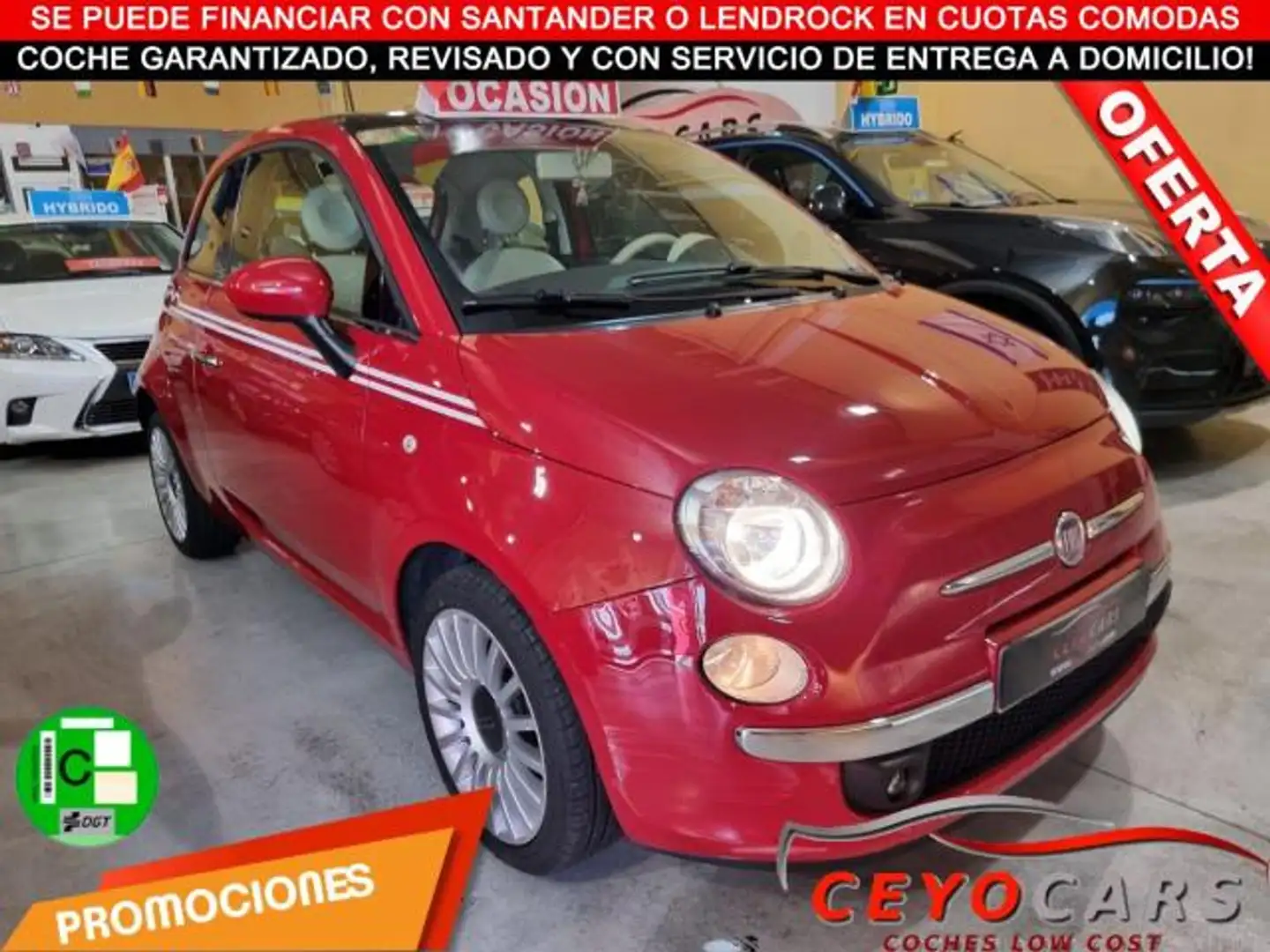 Fiat 500 1.2 Lounge Rojo - 1