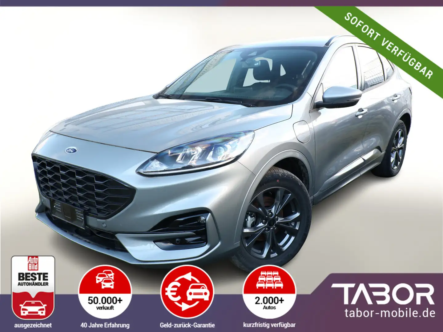 Ford Kuga 2.5 PHEV 225 CVT ST-Line AHK Kam PDC Temp Silber - 1