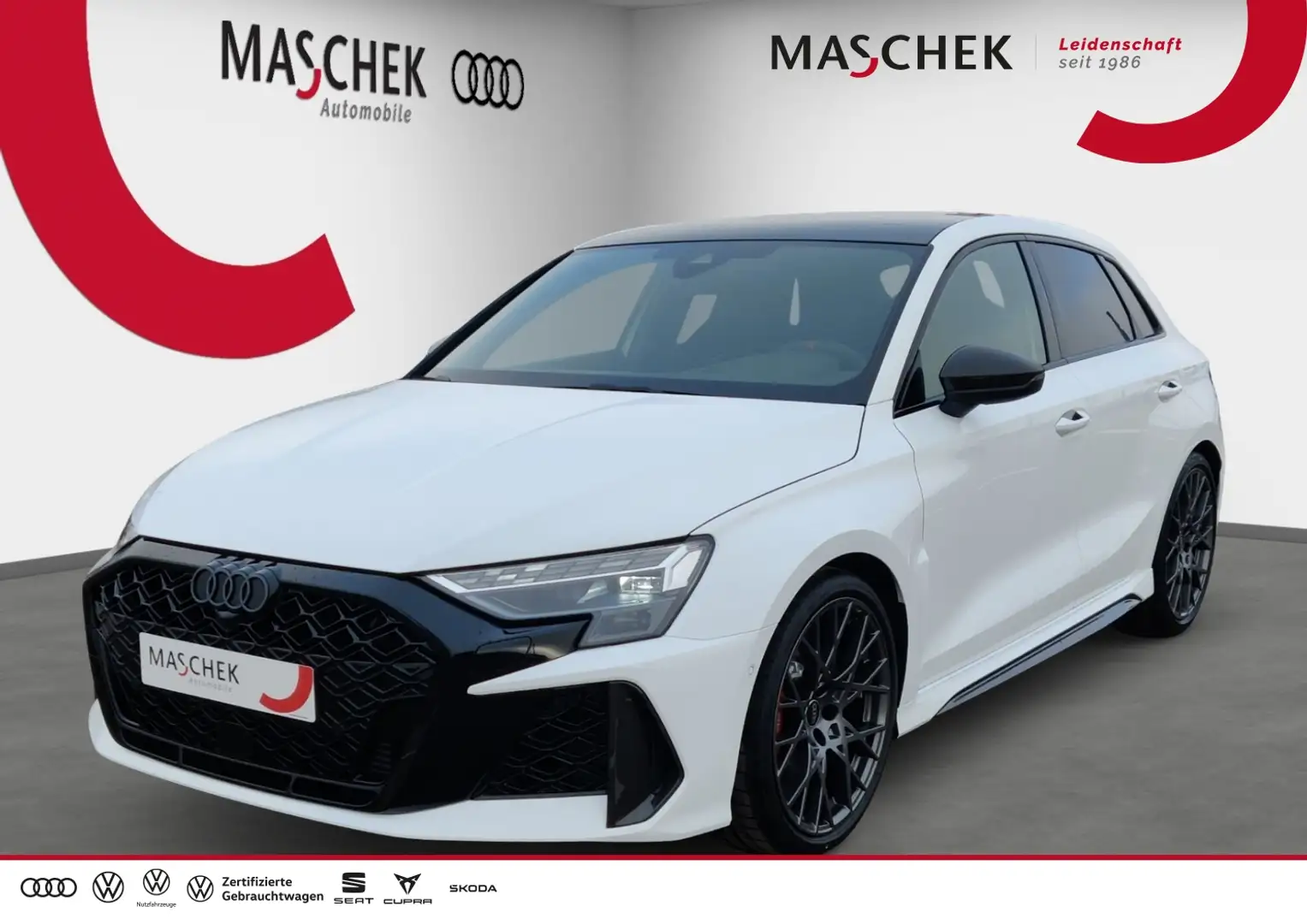 Audi RS3 Sportback UPE 89.555.- FULL CARBON 5JGar Schalensi Weiß - 1