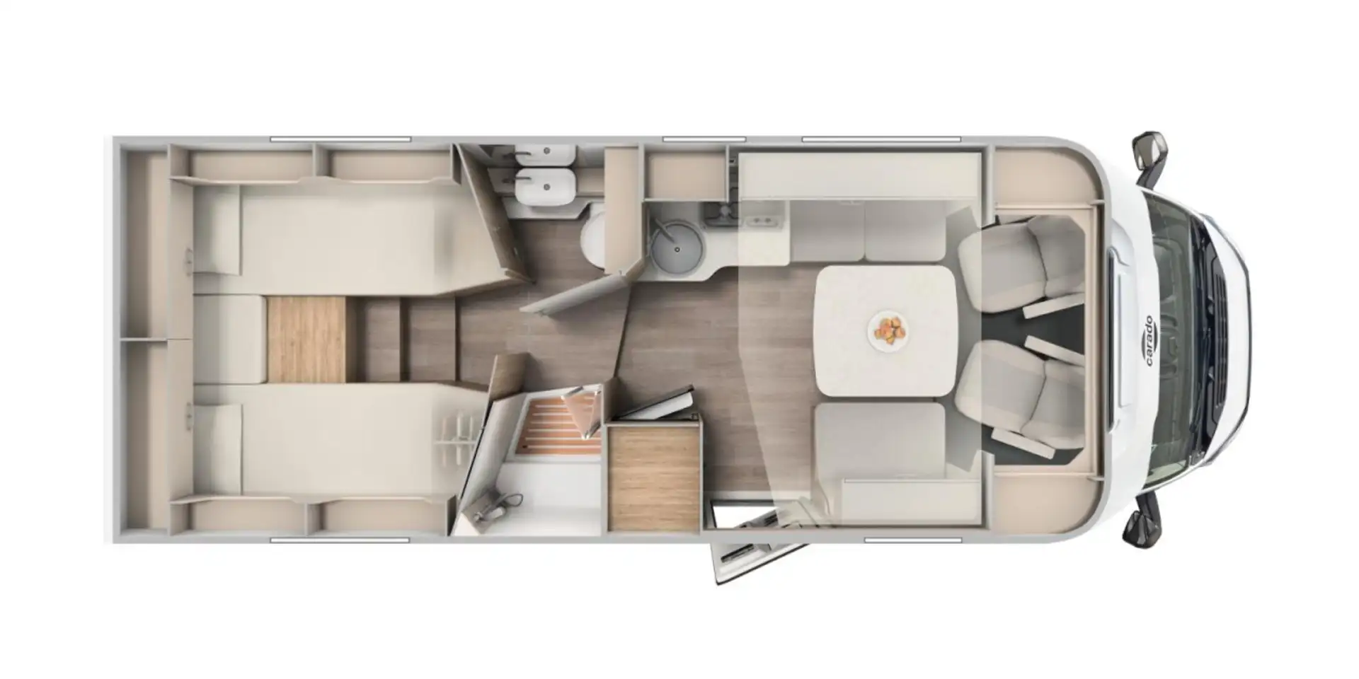 Carado T 457 PRO+ Markise TV/SAT - leicht beschädigt Silber - 2