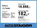 Opel Astra L 1.2 Turbo Elegance FLA SpurH KAM Navi Negro - thumbnail 4