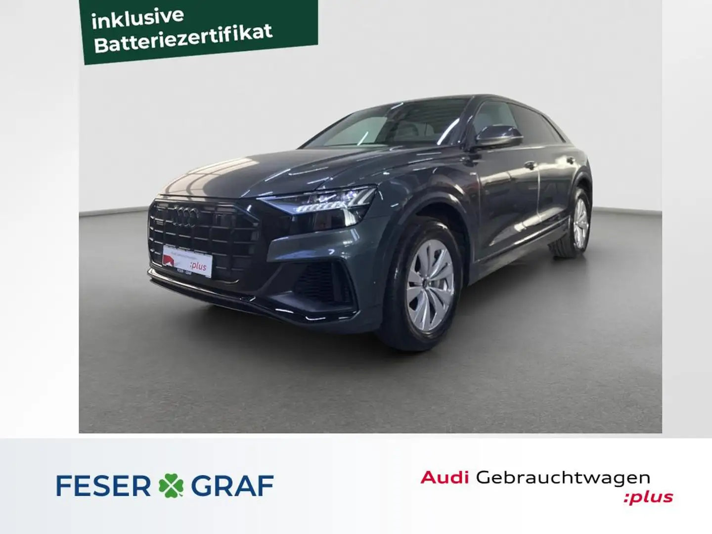 Audi Q8 S line 55 TFSI e B&O HD Matrix RFK ACC Memory Grau - 1