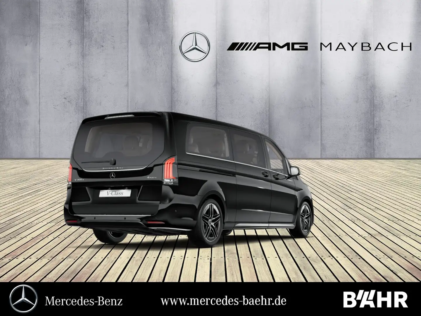 Mercedes-Benz V 300 V 300 d 4M Extralang AMG/MBUX/LED/Distronic/360° Schwarz - 2