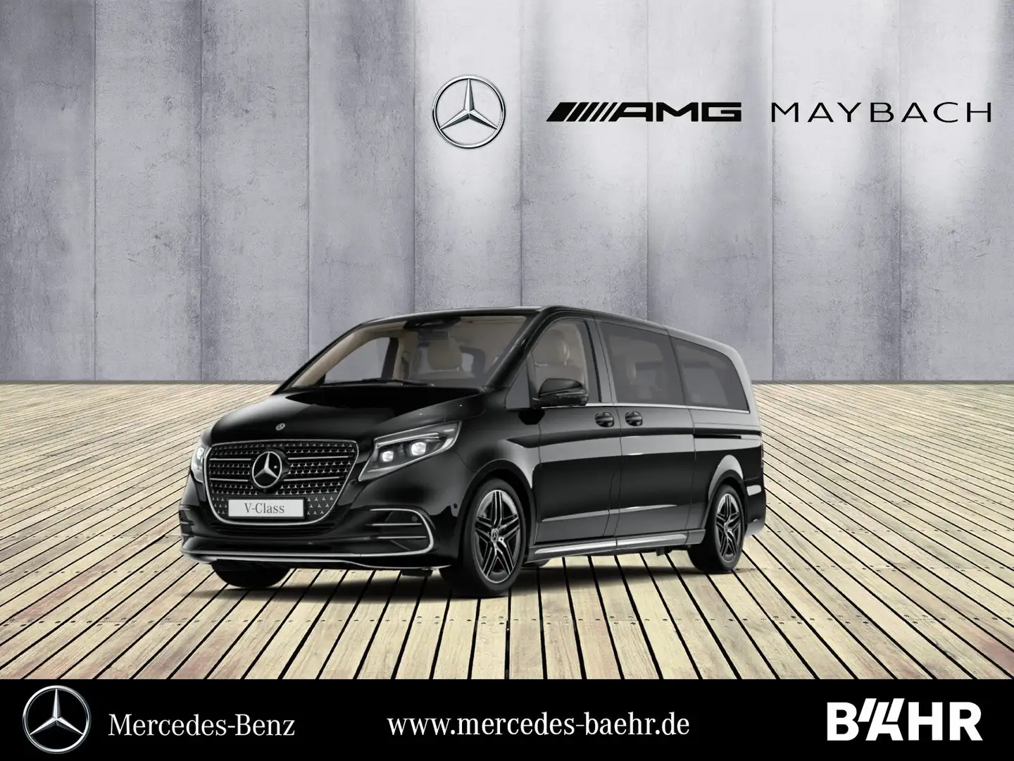 Mercedes-Benz V 300 V 300 d 4M Extralang AMG/MBUX/LED/Distronic/360° Schwarz - 1