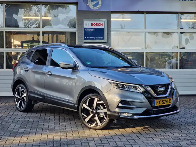 Nissan Qashqai 1.2 Tekna +|Leer|Pano|BOSE|360'camera|Cruise|Clima