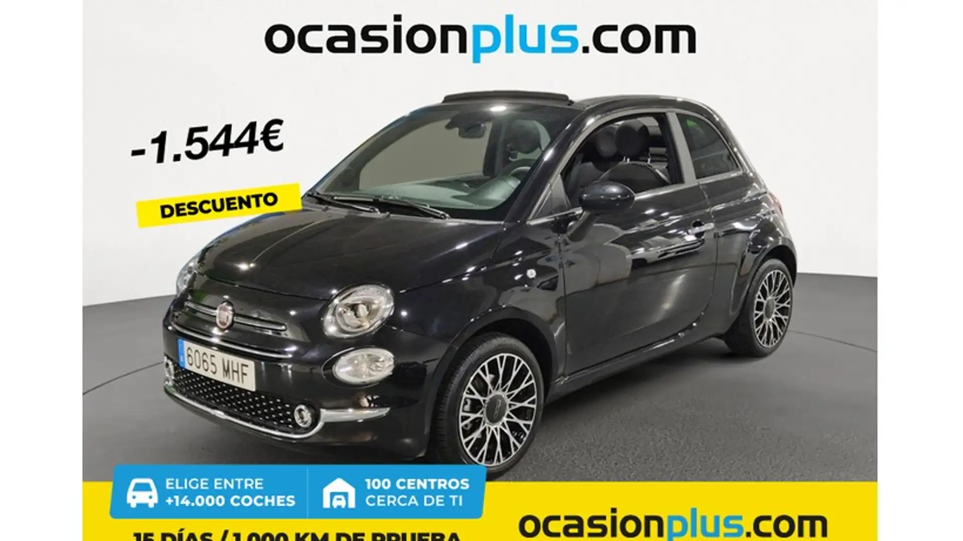 Fiat 500 500C 1.0 Hybrid Monotrim 52kW Negro - 1