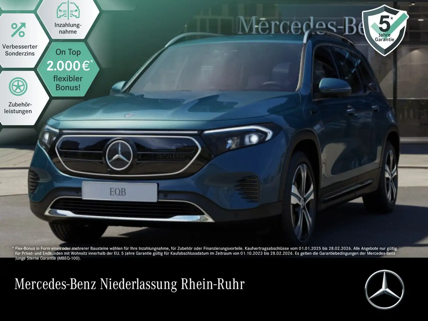 Mercedes-Benz EQB 300 4M PROG+PLUS-PAKET+360+SITZKLIMA+KEYLESS Blau - 1