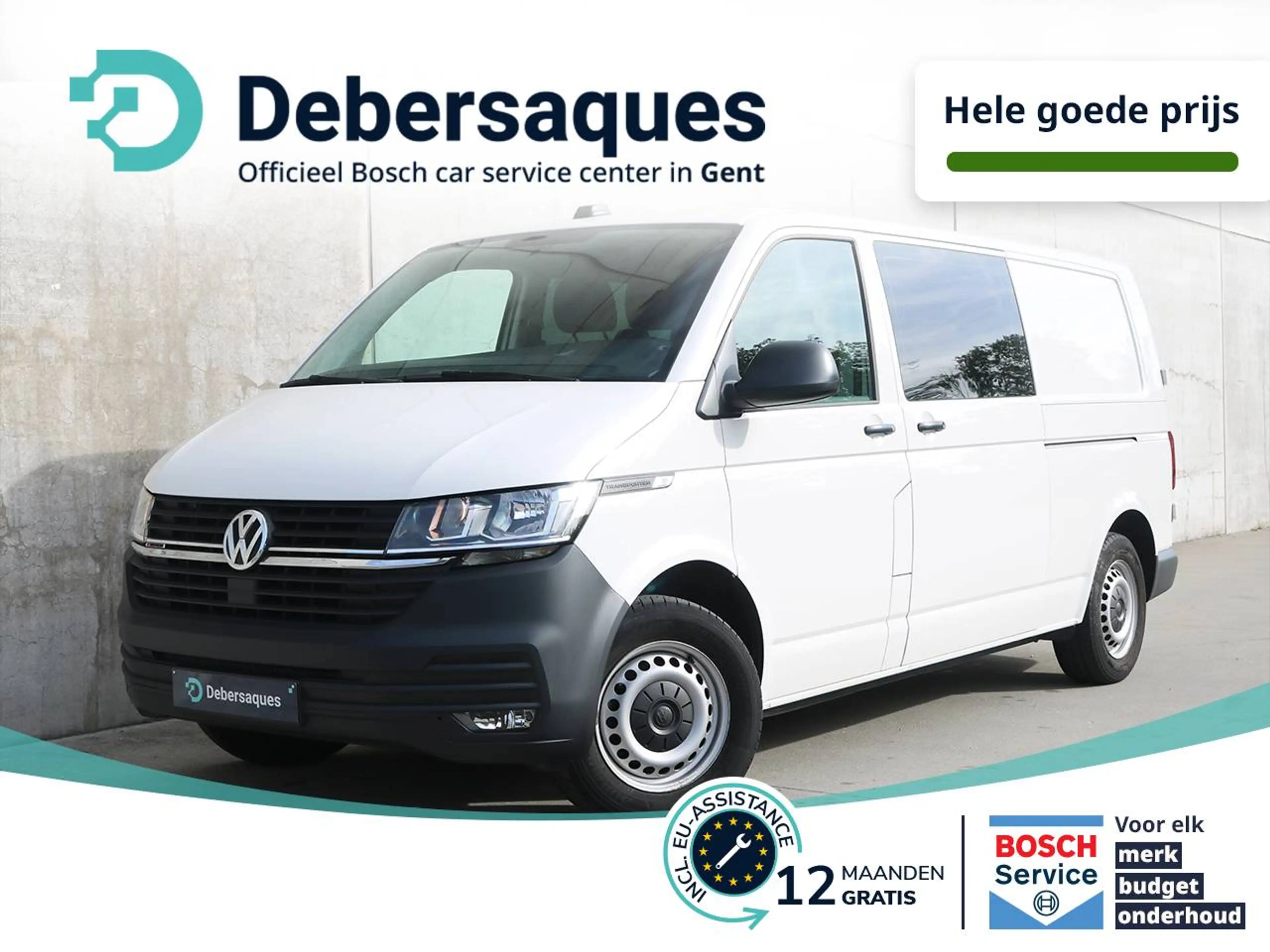 Volkswagen T6.1 Transporter 2.0 TDi SCR 4Motion Lichte Vracht Dubbele Cabine  |  6 Zitplaatsen