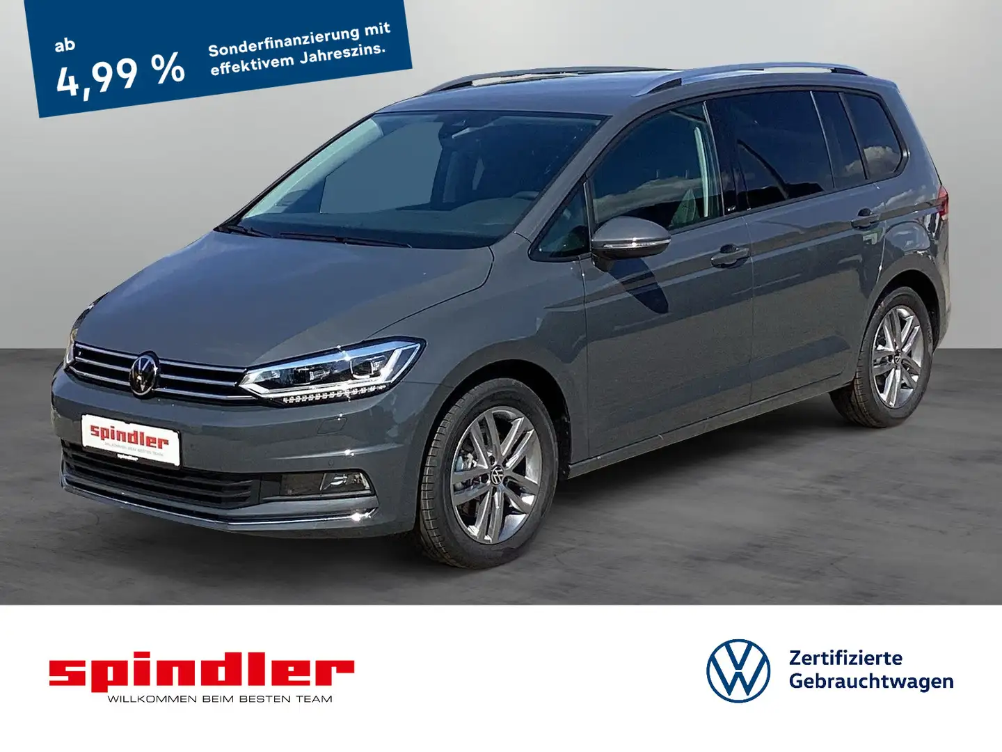 Volkswagen Touran Move 1.5TSI DSG / IQ.Drive, AHK, RFK, LED Grau - 1