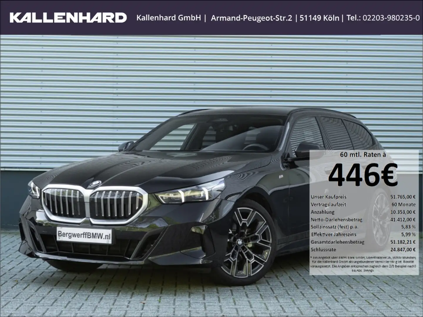 BMW 520 i Touring M-Sport-DrivingAss-Head-Up-ParkingAss Schwarz - 1