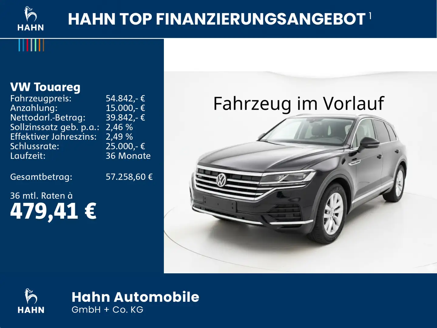 Volkswagen Touareg 3.0 V6 TDI 4Motion ACC AHK Kam Keyless N Schwarz - 2