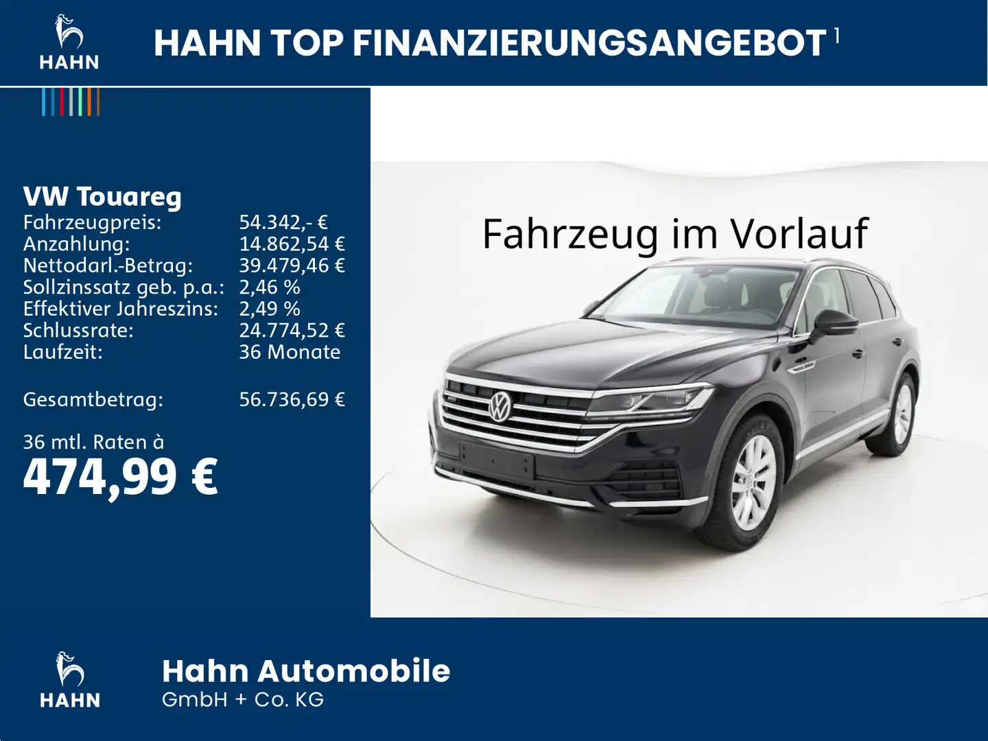 Volkswagen Touareg 3.0 V6 TDI 4Motion ACC AHK Kam Keyless N Schwarz - 2