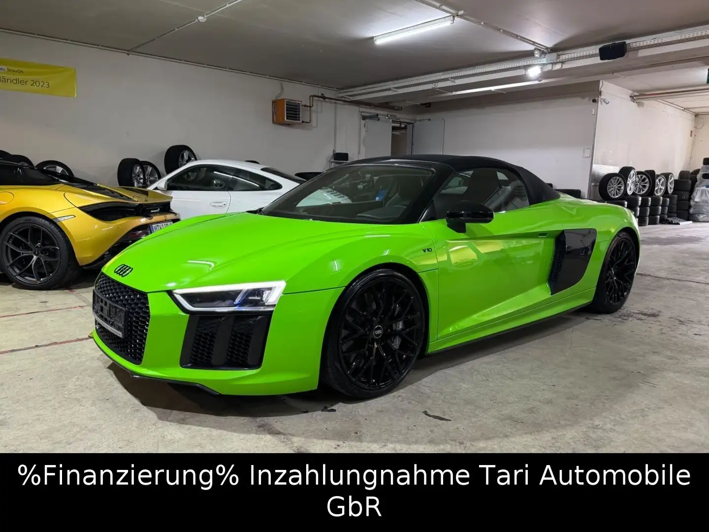 Audi R8 Spyder 5.2 FSI V10 plus* Lime Green*NP:240t€* Groen - 2