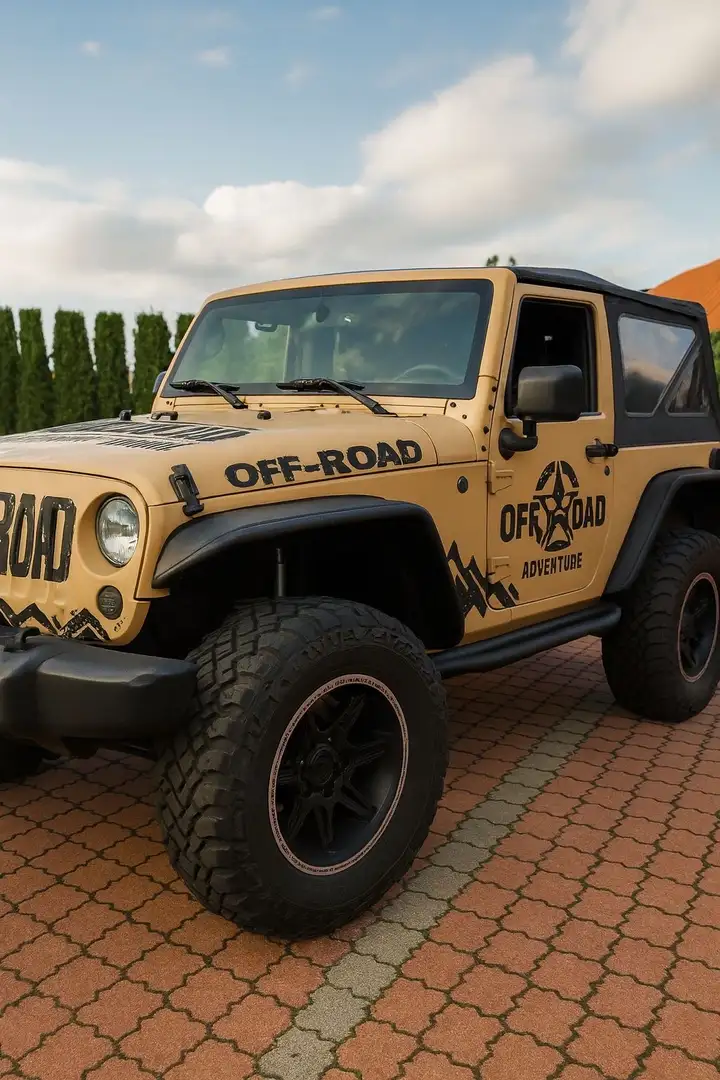 Jeep Wrangler RUBICON CORTO 3.6 V6  MANUALE PREPARATO PERMUTA Beige - 1