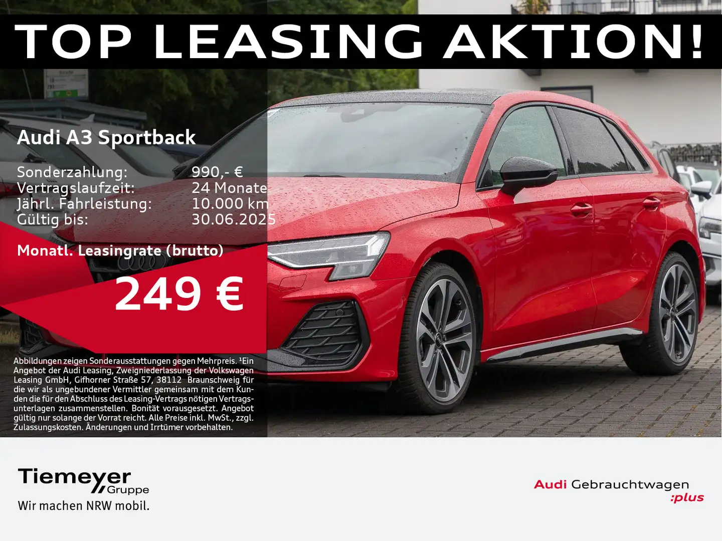 Audi A3 35 TFSI S LINE HuD PANO SONOS LEDER Rouge - 1