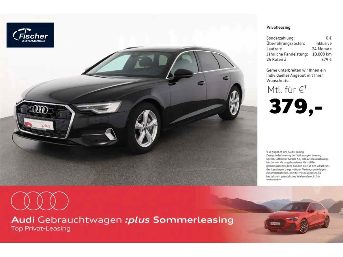 Audi A6 Avant 45 TFSI quattro advanced Schwarz - 1
