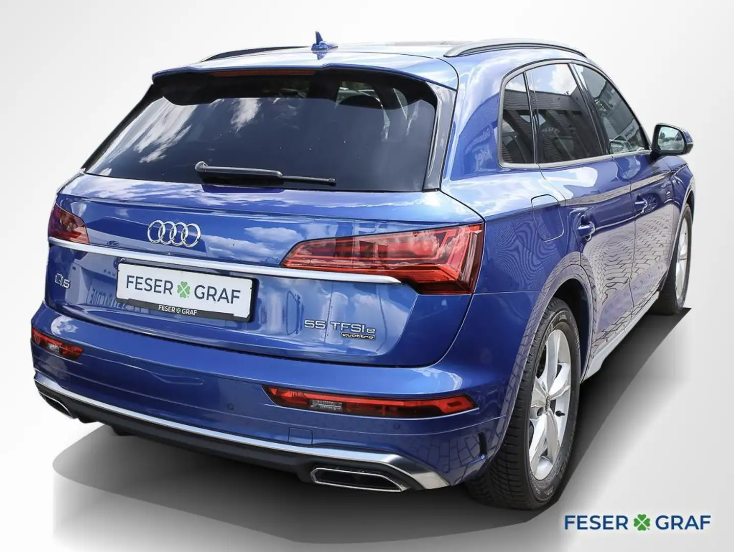 Audi Q5 55 TFSI e qu S line Ext. B&O Matrix Pano Navi Blau - 2