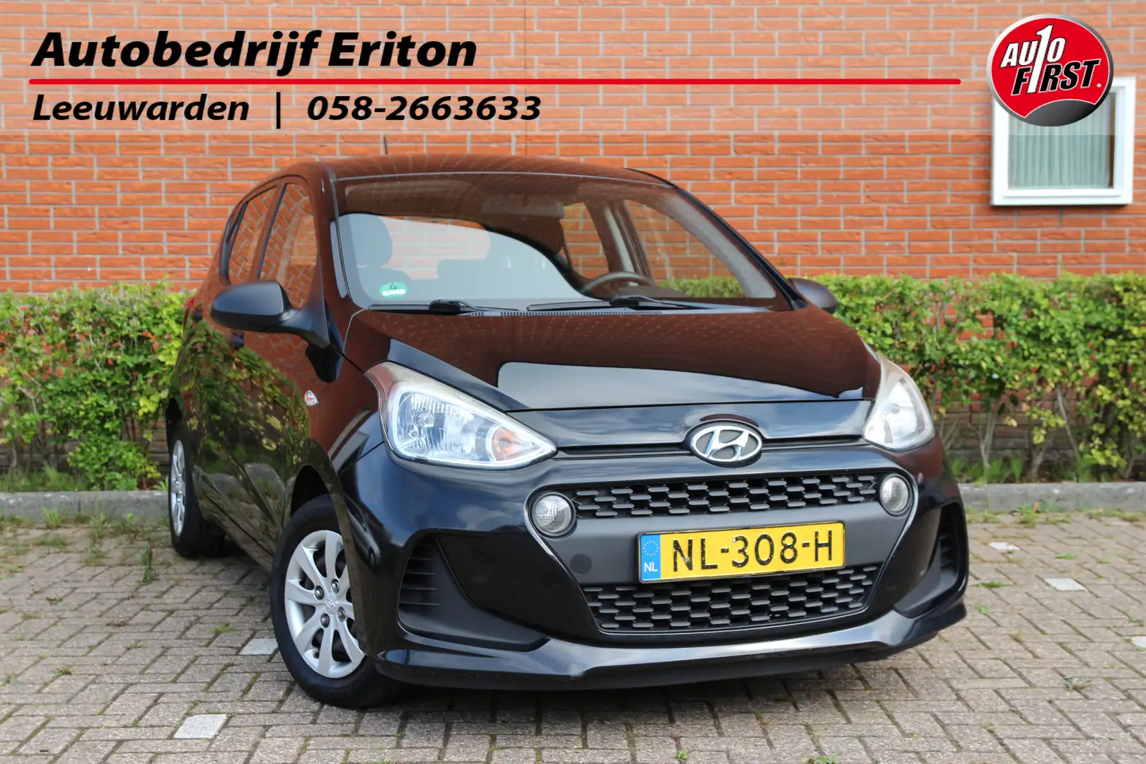 Hyundai i10 1.0i 67pk i-Motion | NL-auto | 5 deuren | Airco | Zwart - 1