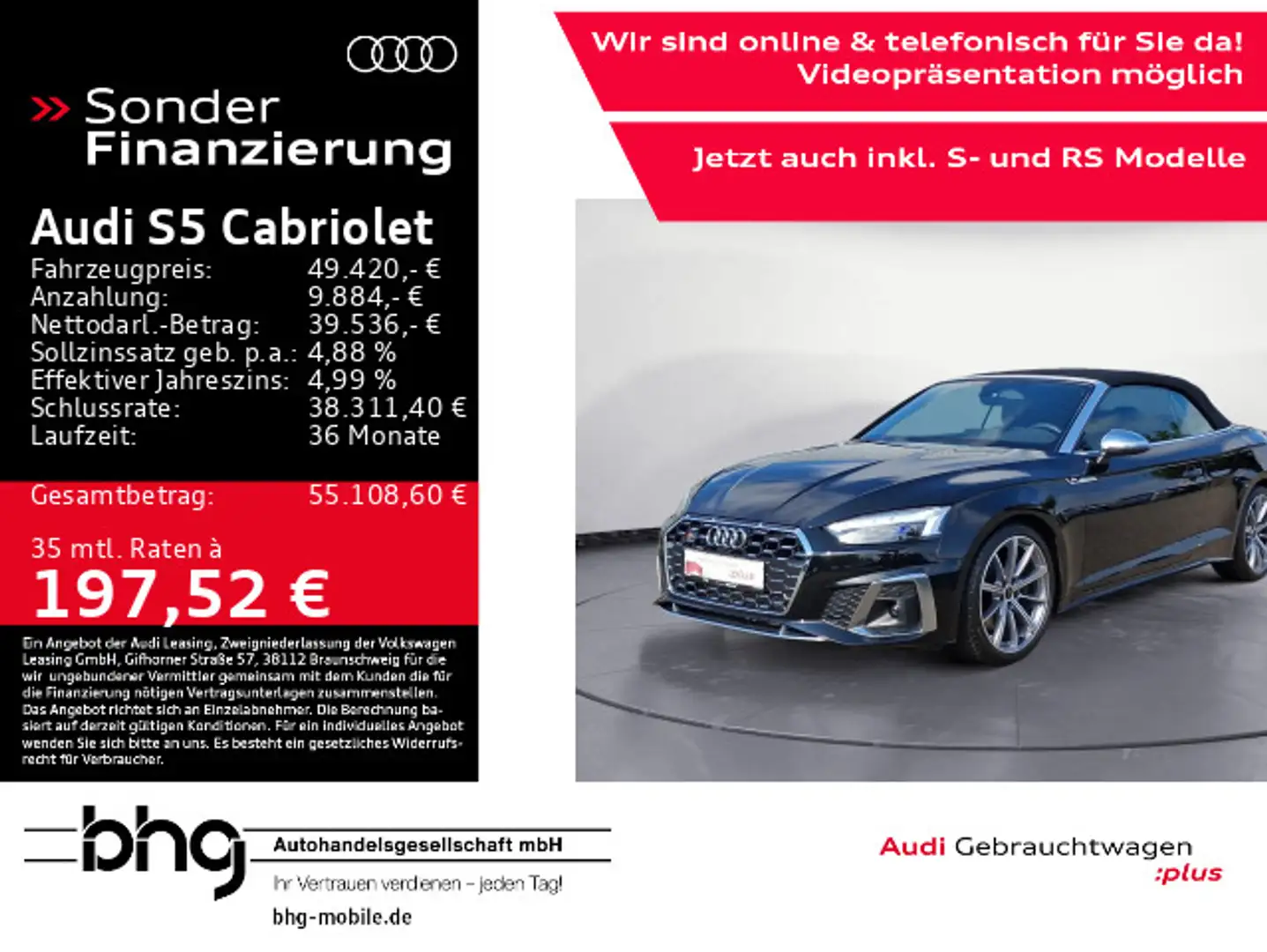 Audi S5 TFSI quattro tiptronic MatrixLED Ne Schwarz - 1