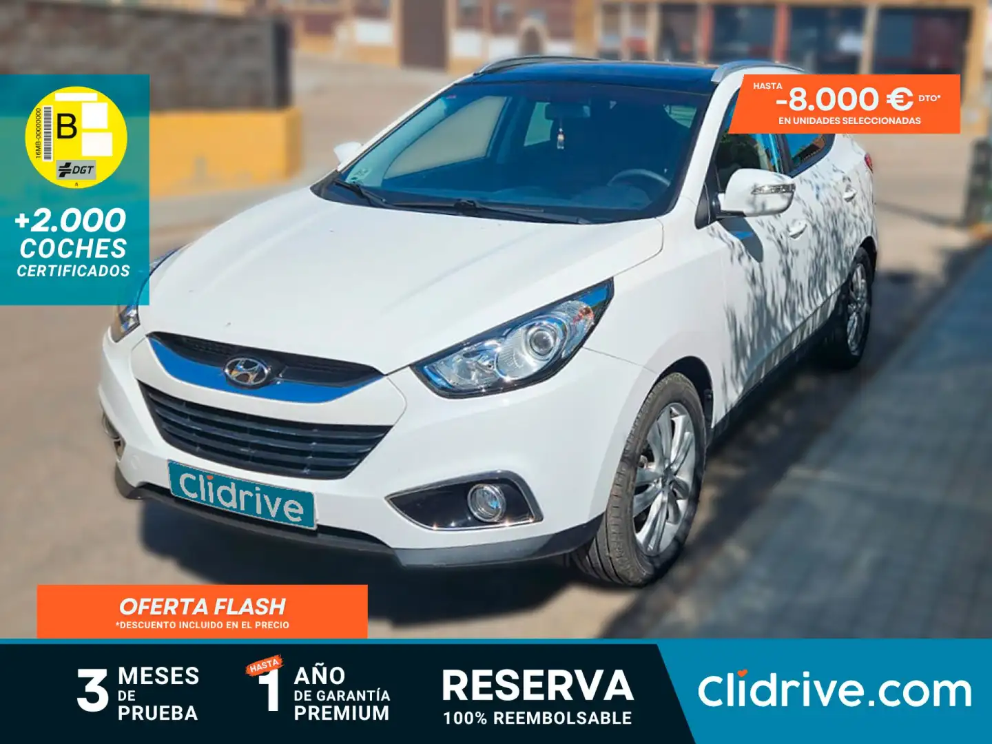 Hyundai iX35 2.0CRDI GLS Style Sky Nav Aut. 4x4 Blanco - 1