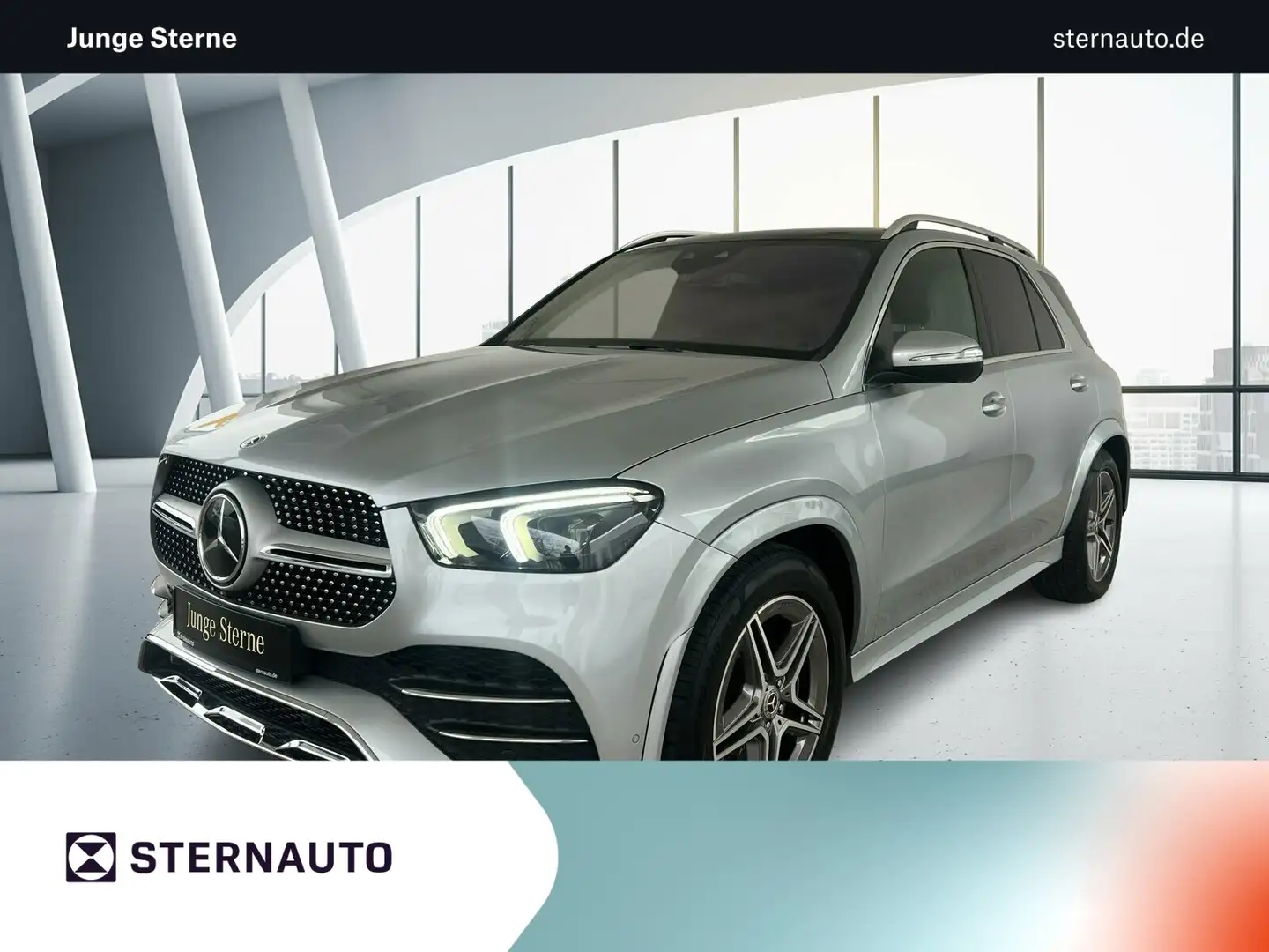 Mercedes-Benz GLE 300 GLE 300 d 4M AMG Line/Pano-Dach/Distronic/Kamera Silber - 1